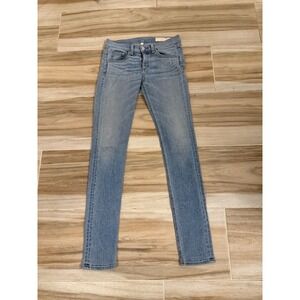 Rag & Bone Skinny Jeans Harbour Blue Denim W1502K520HAR Womens Size 25